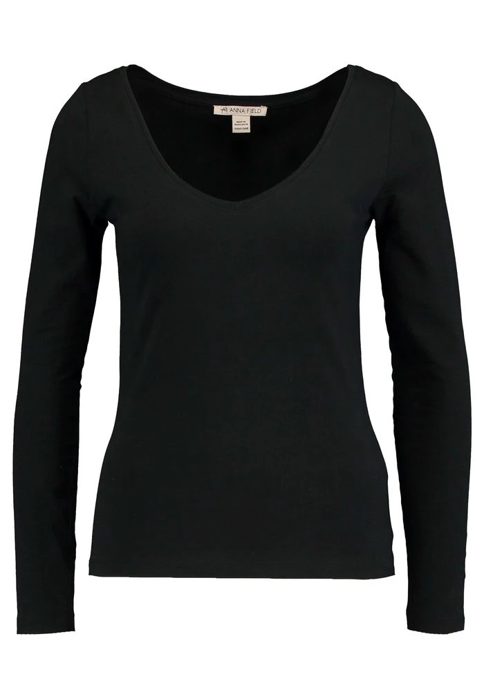 T-Shirt ANNA FIELD Anna Field Basic Noir Femme | FLR-5367721